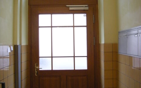 Haustür mit Oberlicht Innen